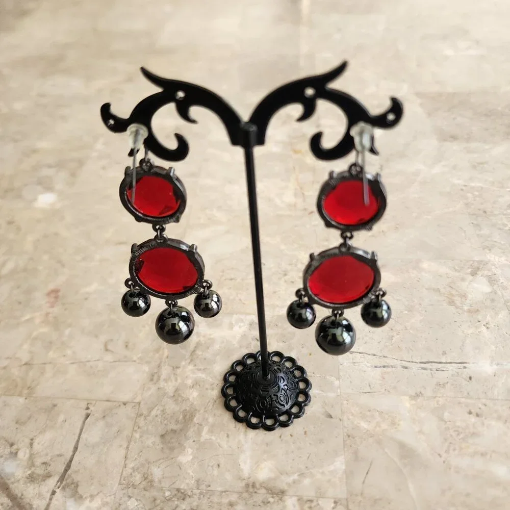 Stony Dangle Style Fashion Earrings